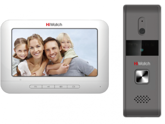 DS-D100 KF  Комплект аналогового видеодомофона Hiwatch c памятью до 200 снимков